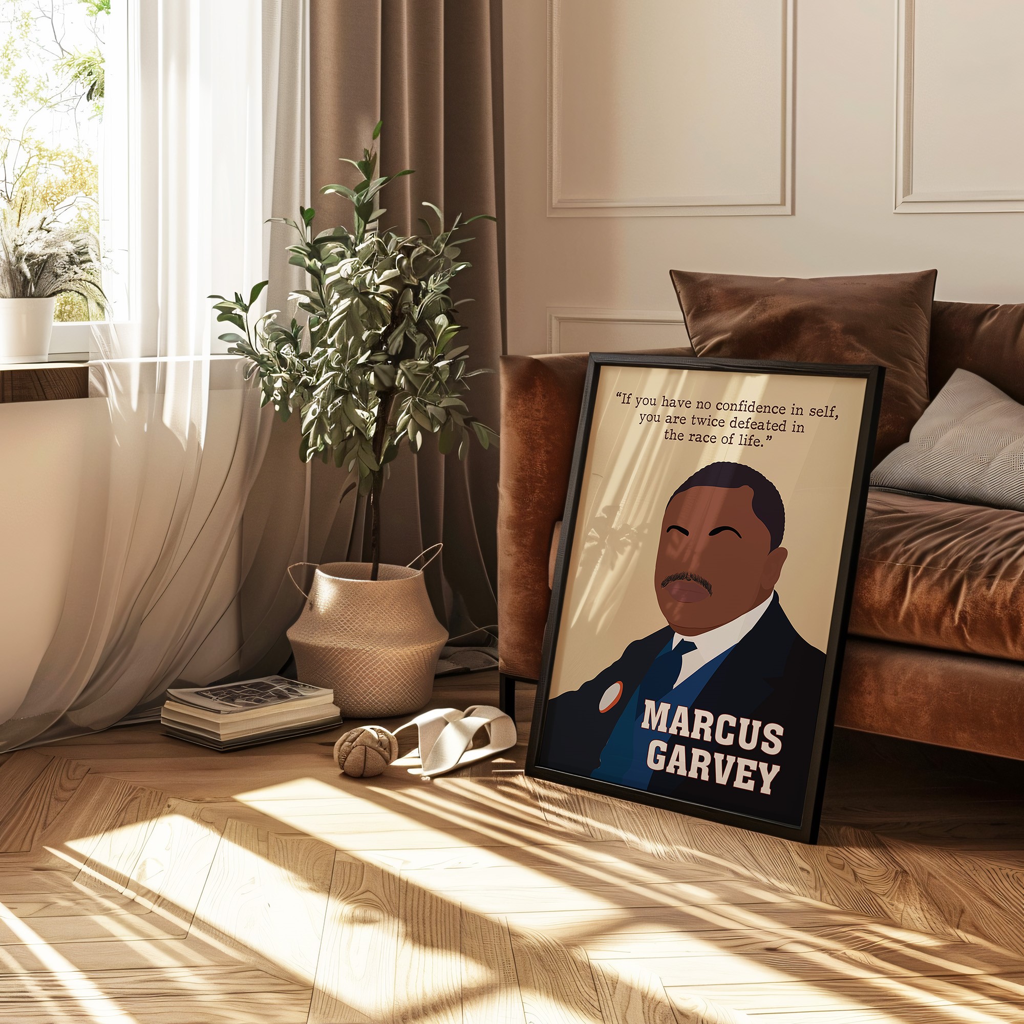 Marcus Garvey Men Motivational Quote Wall Art - Image 2