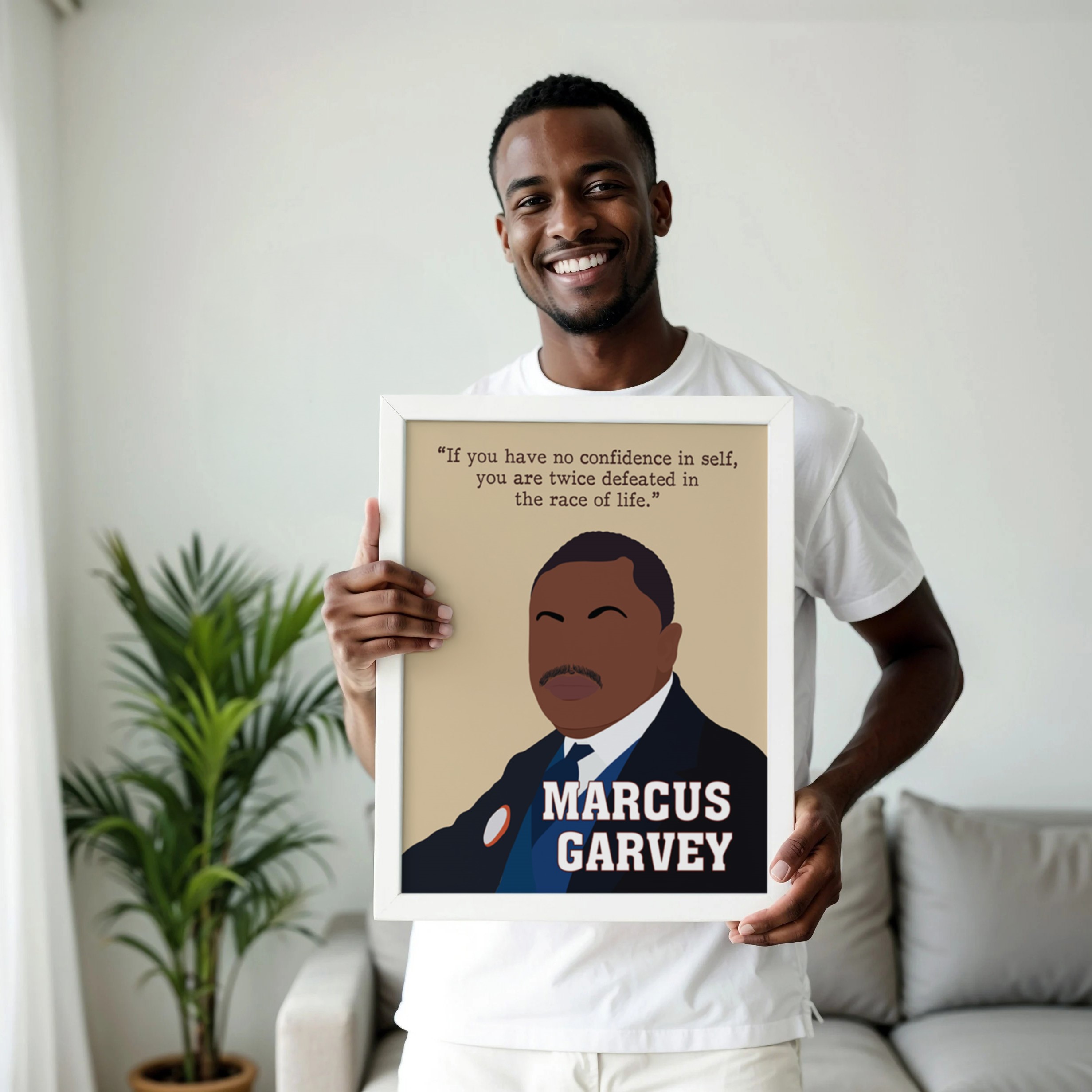 Marcus Garvey Men Motivational Quote Wall Art - Image 3