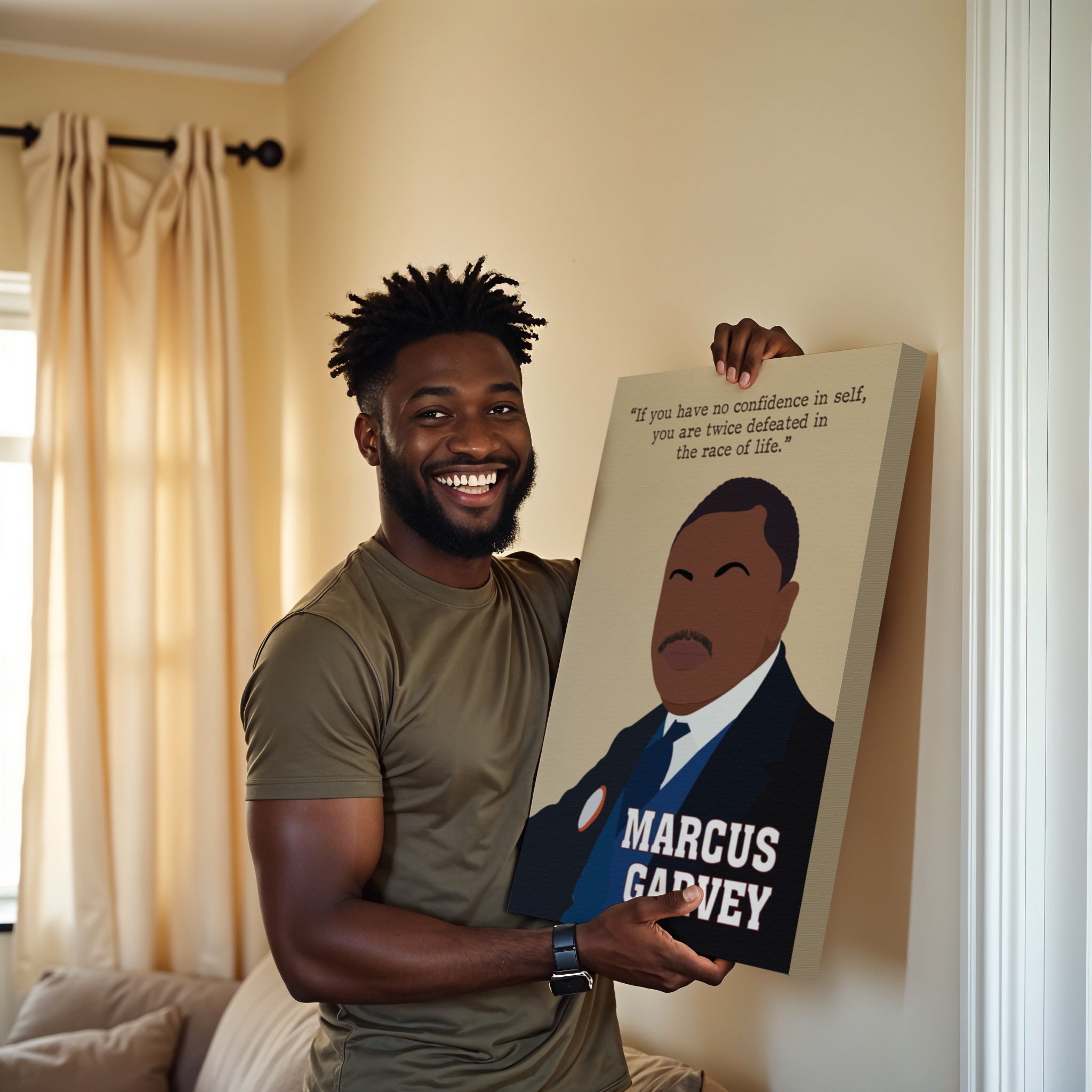 Marcus Garvey Men Motivational Quote Wall Art - Image 6