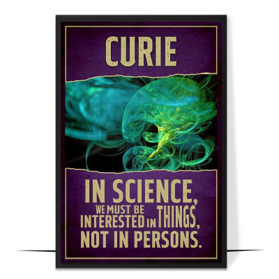 Marie Curie Inspirational Quote Wall Art