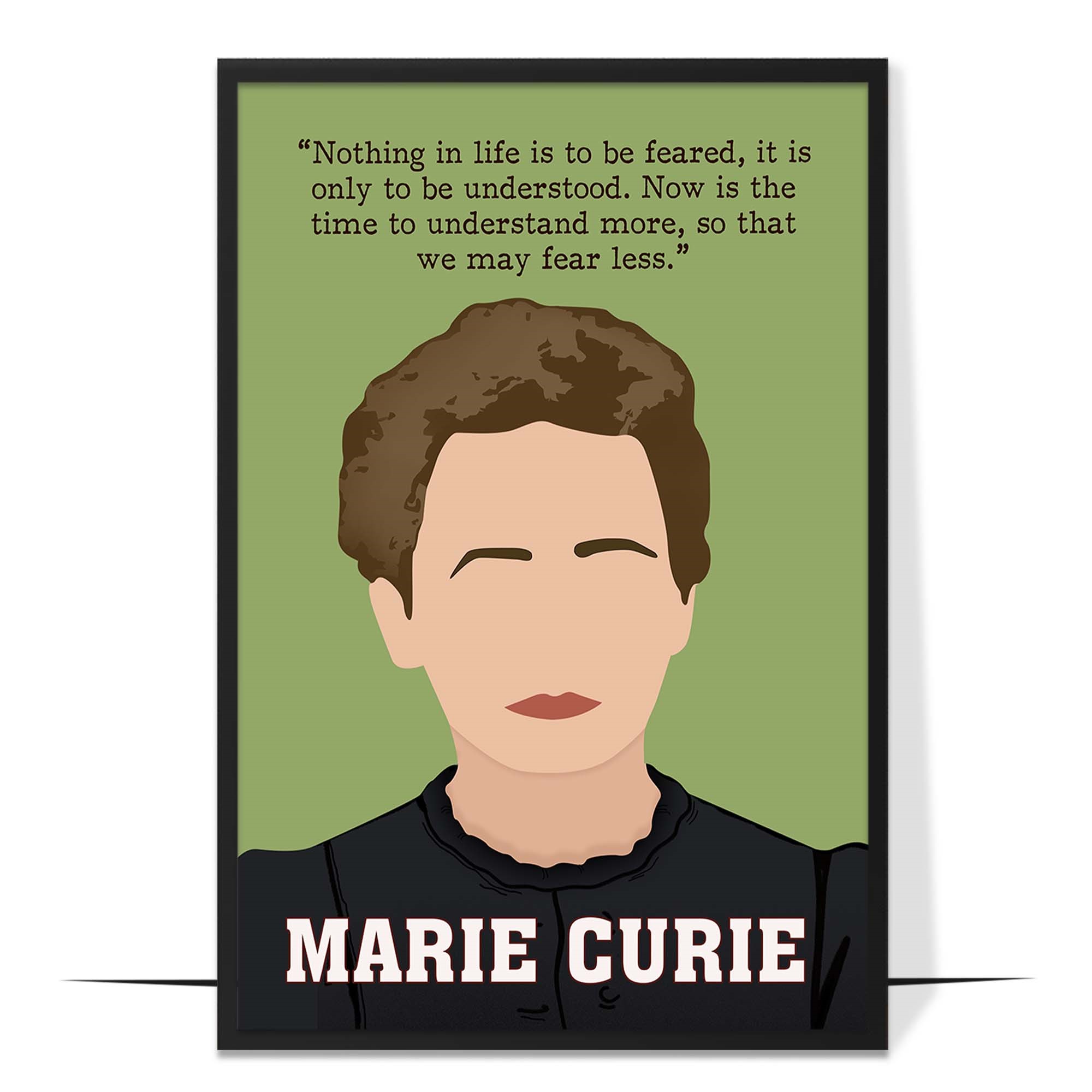 Marie Curie Powerful Women Hand-drawn Wall Art