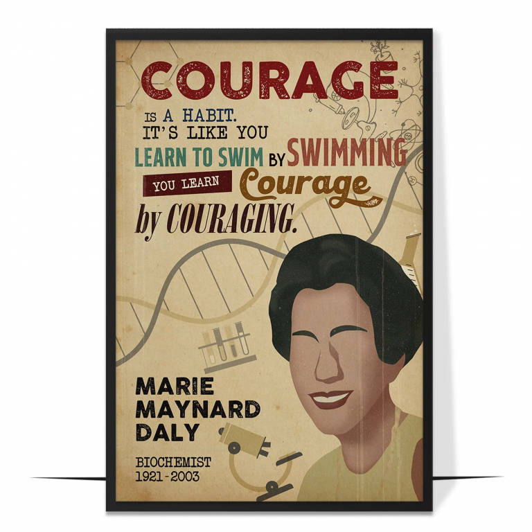 Marie Maynard Daly Hand-drawn Wall Art