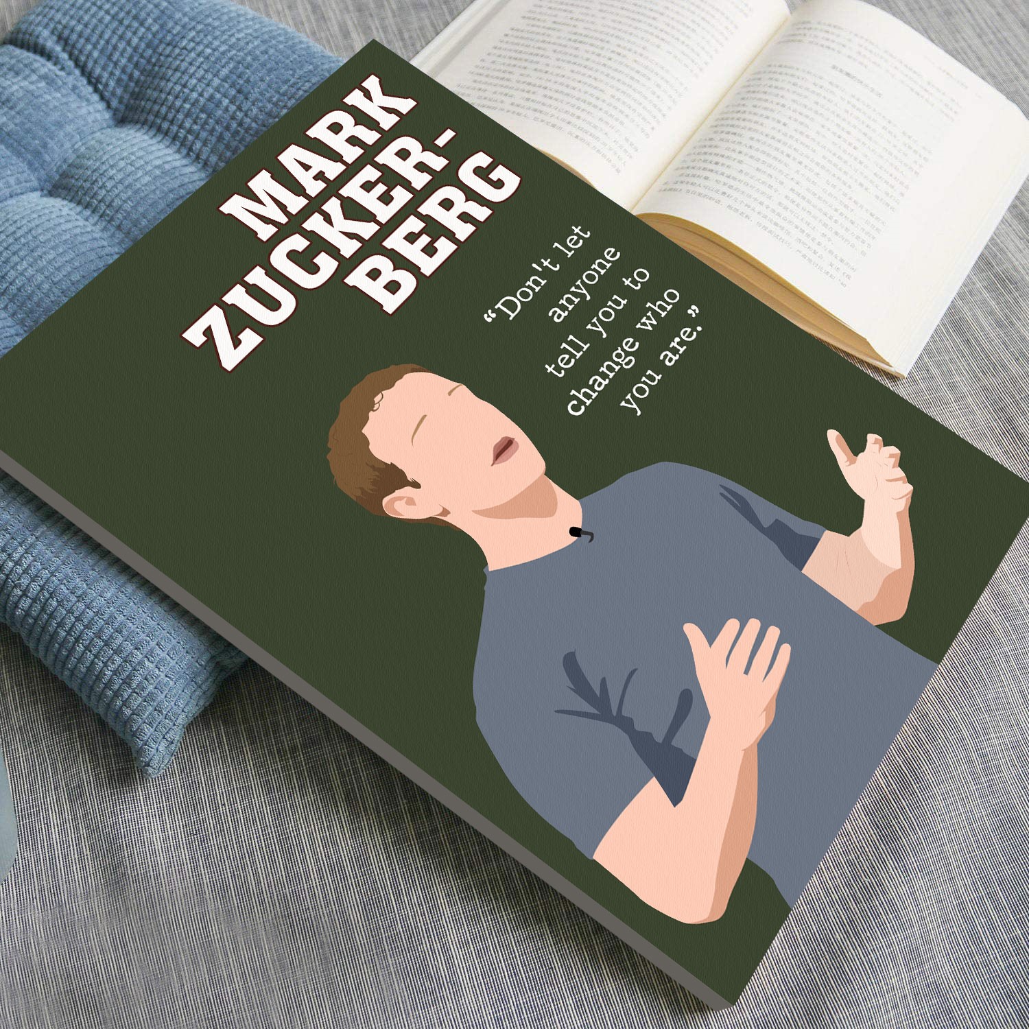 Mark Zuckerberg Motivational Quote Wall Art - Image 3