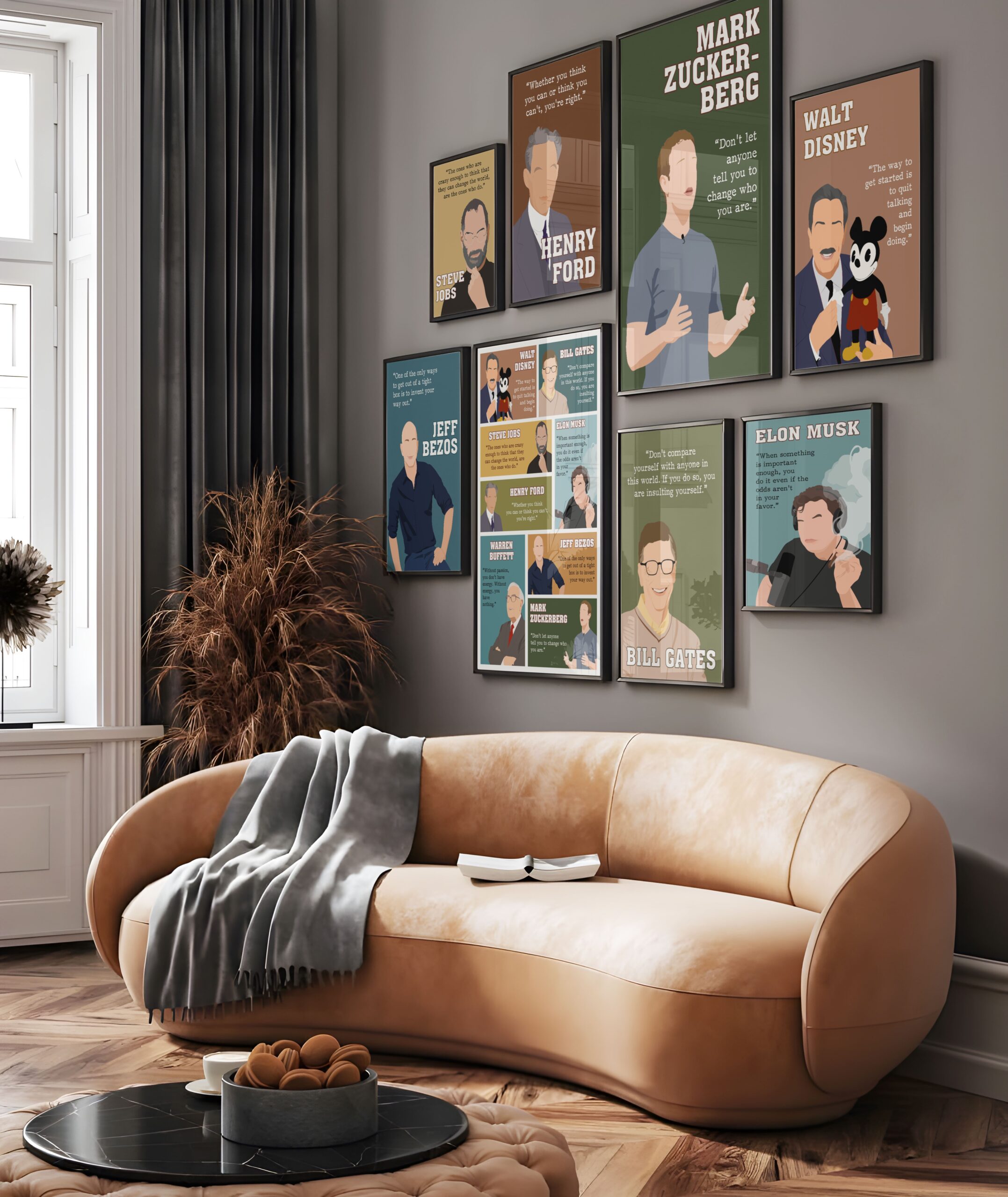 Mark Zuckerberg Motivational Quote Wall Art - Image 6