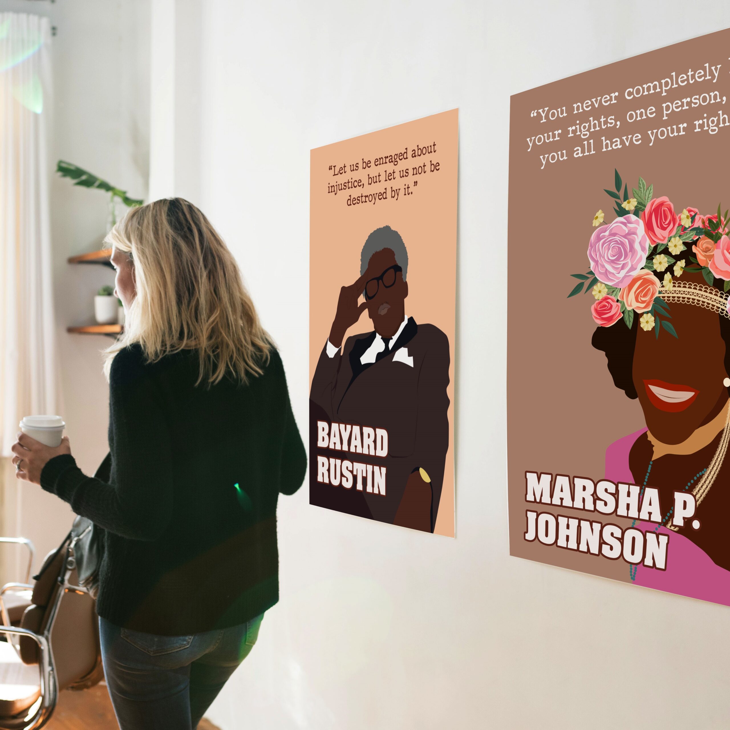 Marsha P Johnson Inspirational Quote Wall Art - Image 2