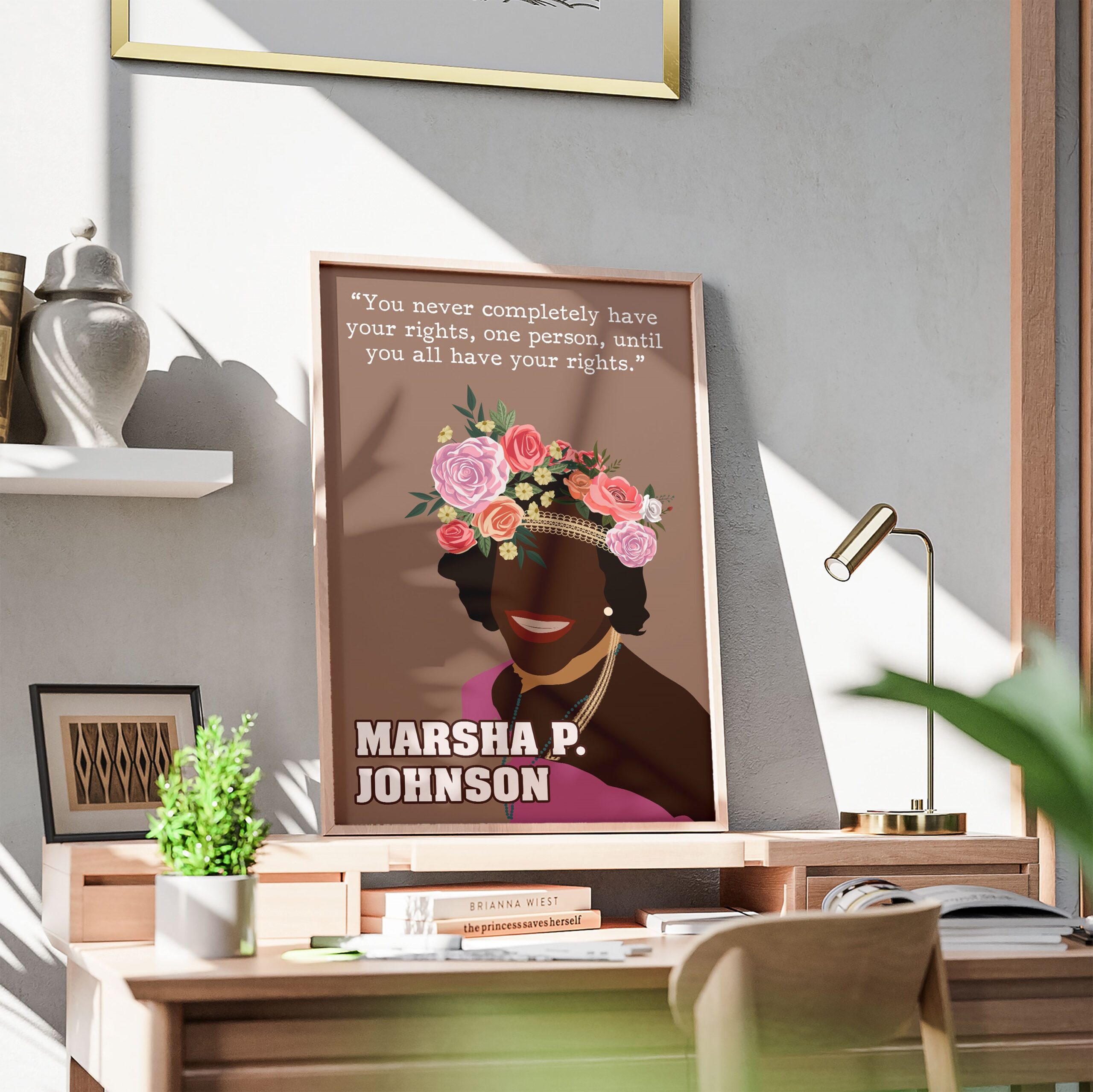 Marsha P Johnson Inspirational Quote Wall Art - Image 3