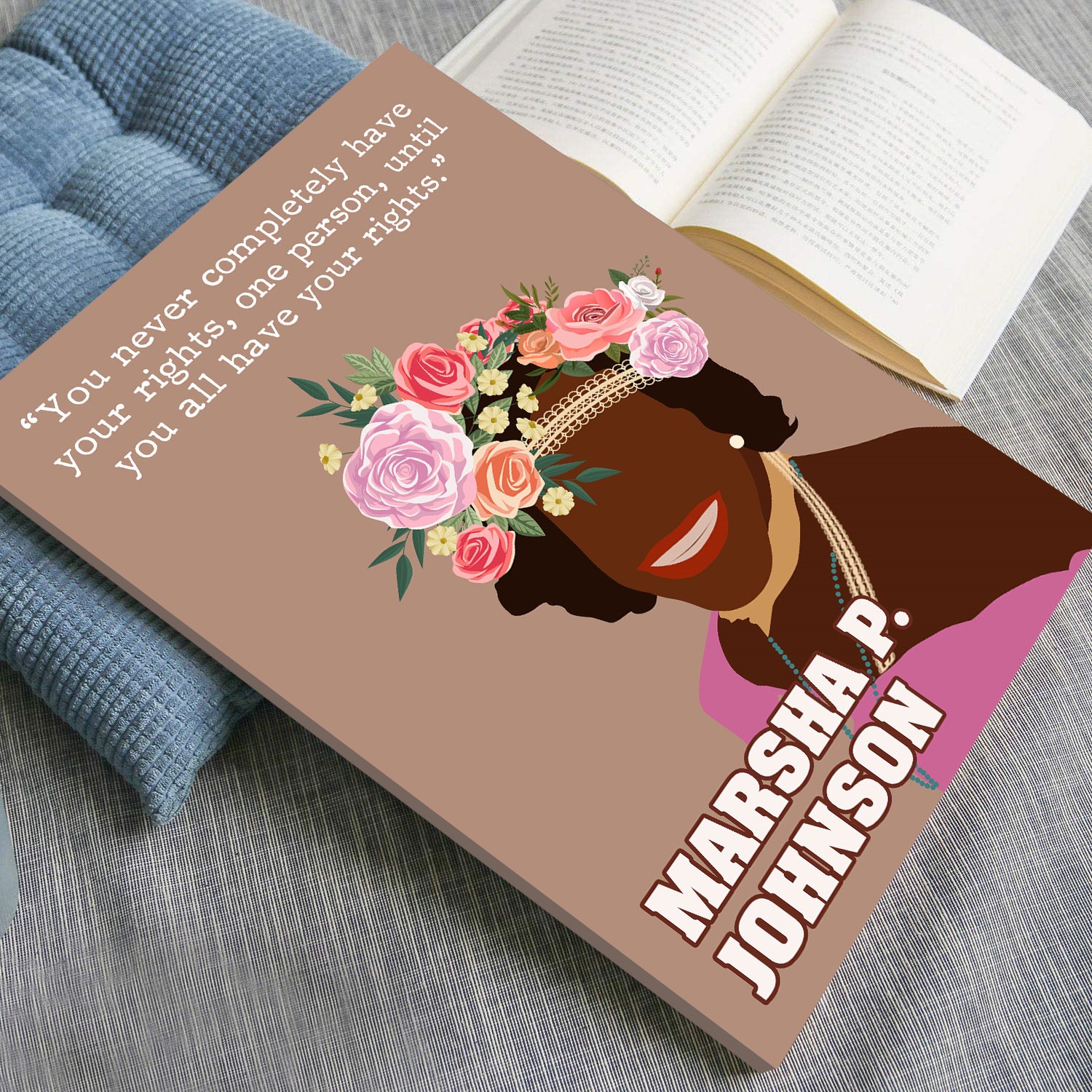 Marsha P Johnson Inspirational Quote Wall Art - Image 4