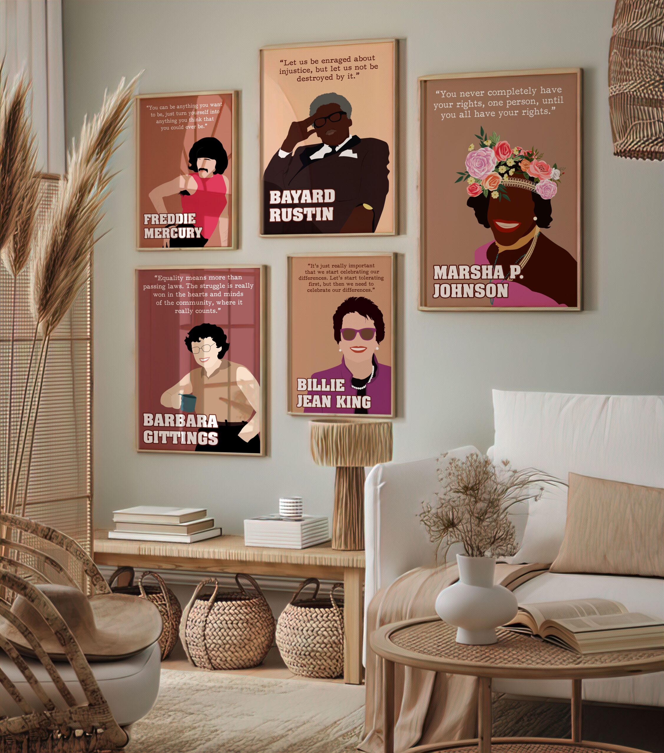 Marsha P Johnson Inspirational Quote Wall Art - Image 6