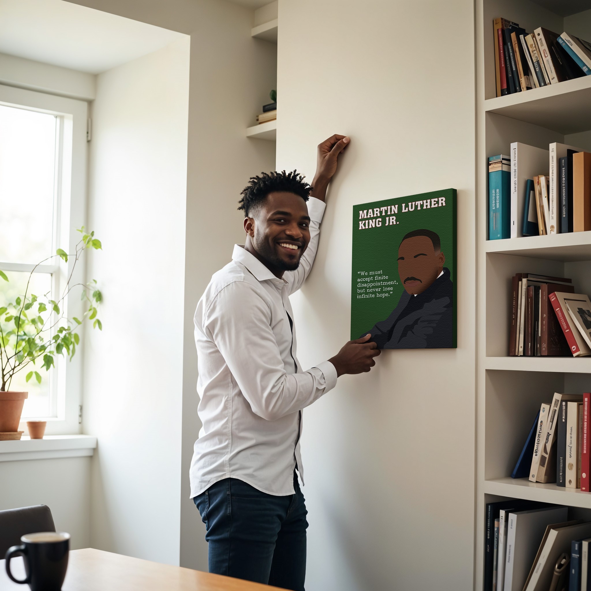 Martin Luther King Black Inspirational Quote Wall Art - Image 4