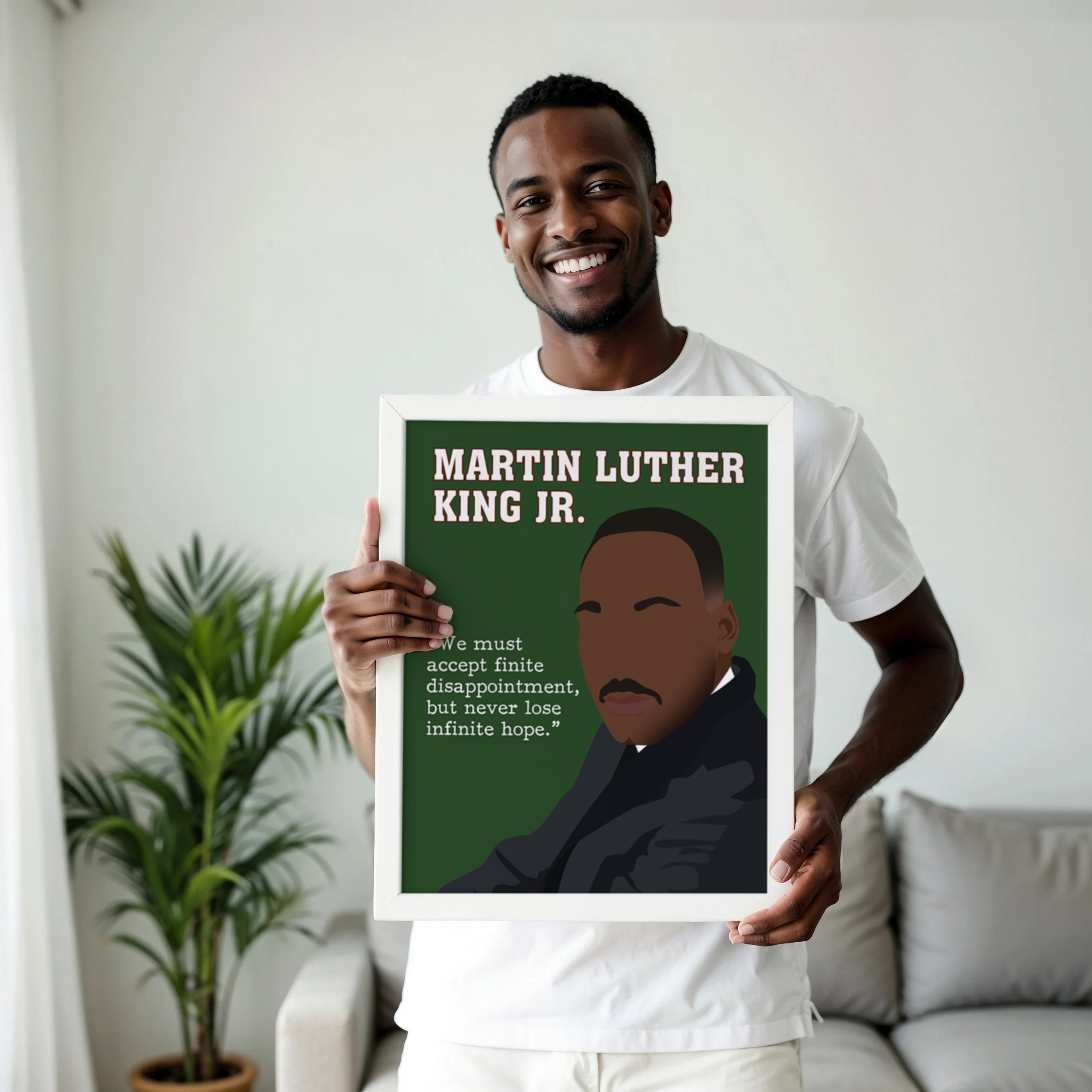 Martin Luther King Motivational Hand-drawn Wall Art - Image 3