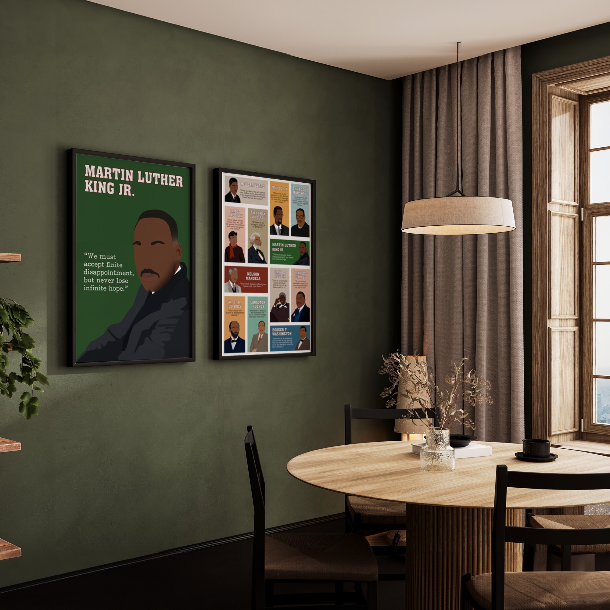 Martin Luther King Motivational Hand-drawn Wall Art - Image 5