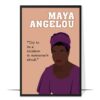 Maya Angelou Hand-drawn Wall Art