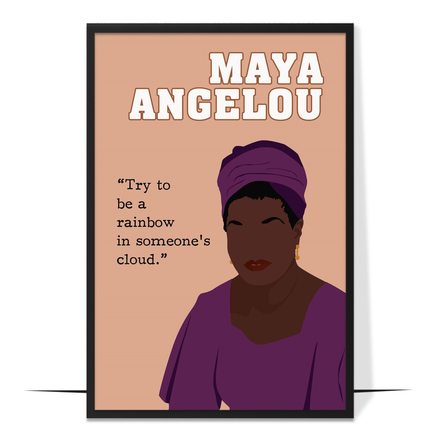 Maya Angelou Hand-drawn Wall Art