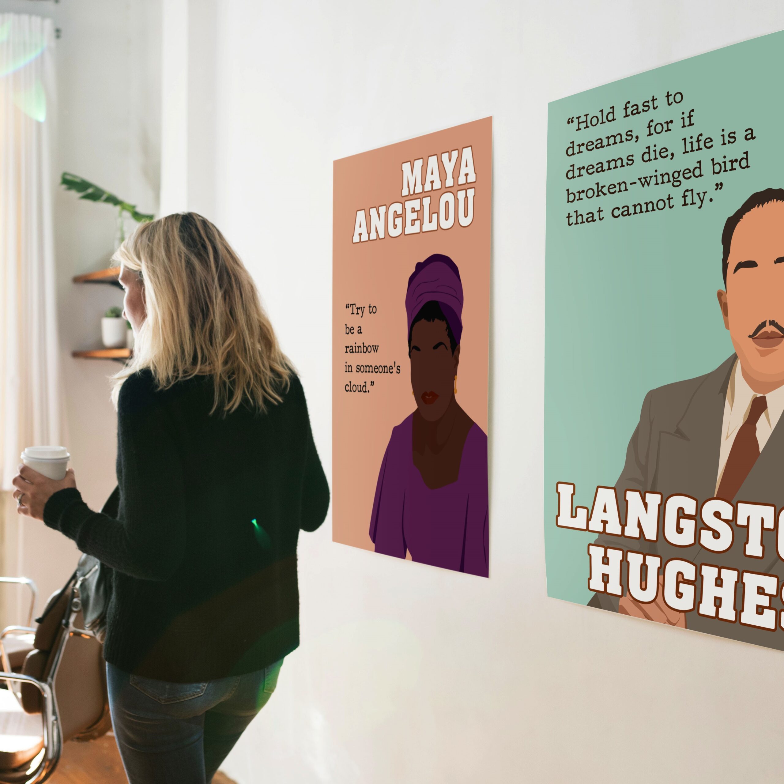 Maya Angelou Author Inspirational Quote Wall Art - Image 3