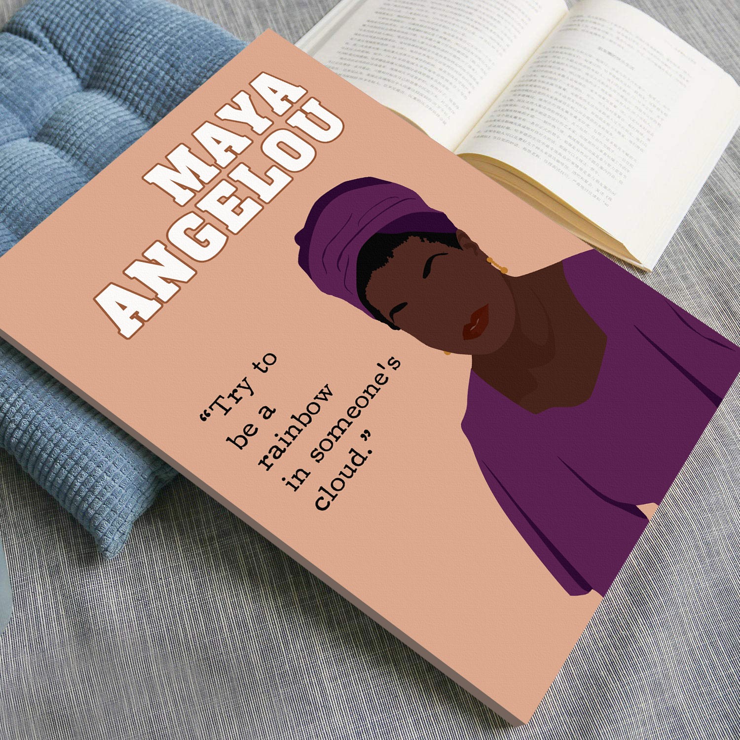 Maya Angelou Author Inspirational Quote Wall Art - Image 4