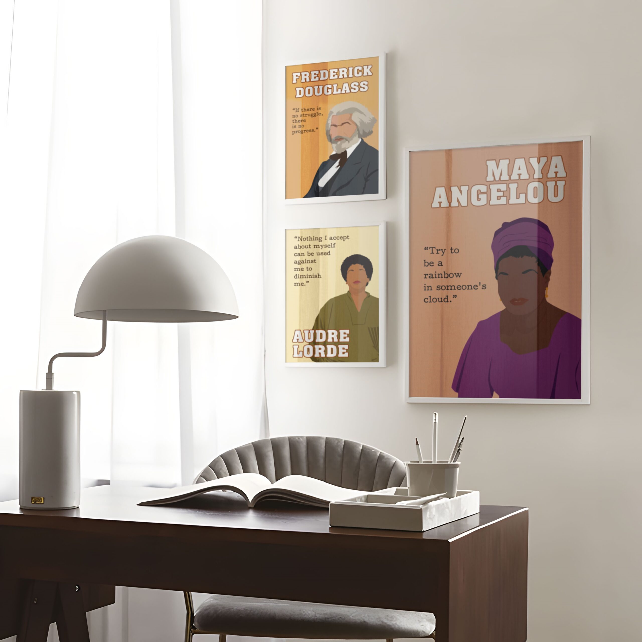 Maya Angelou Author Inspirational Quote Wall Art - Image 5