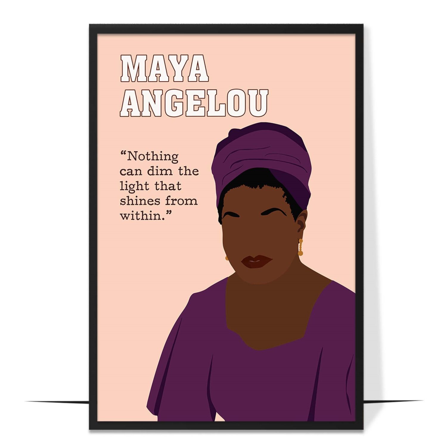 Maya Angelou Black History Wall Art