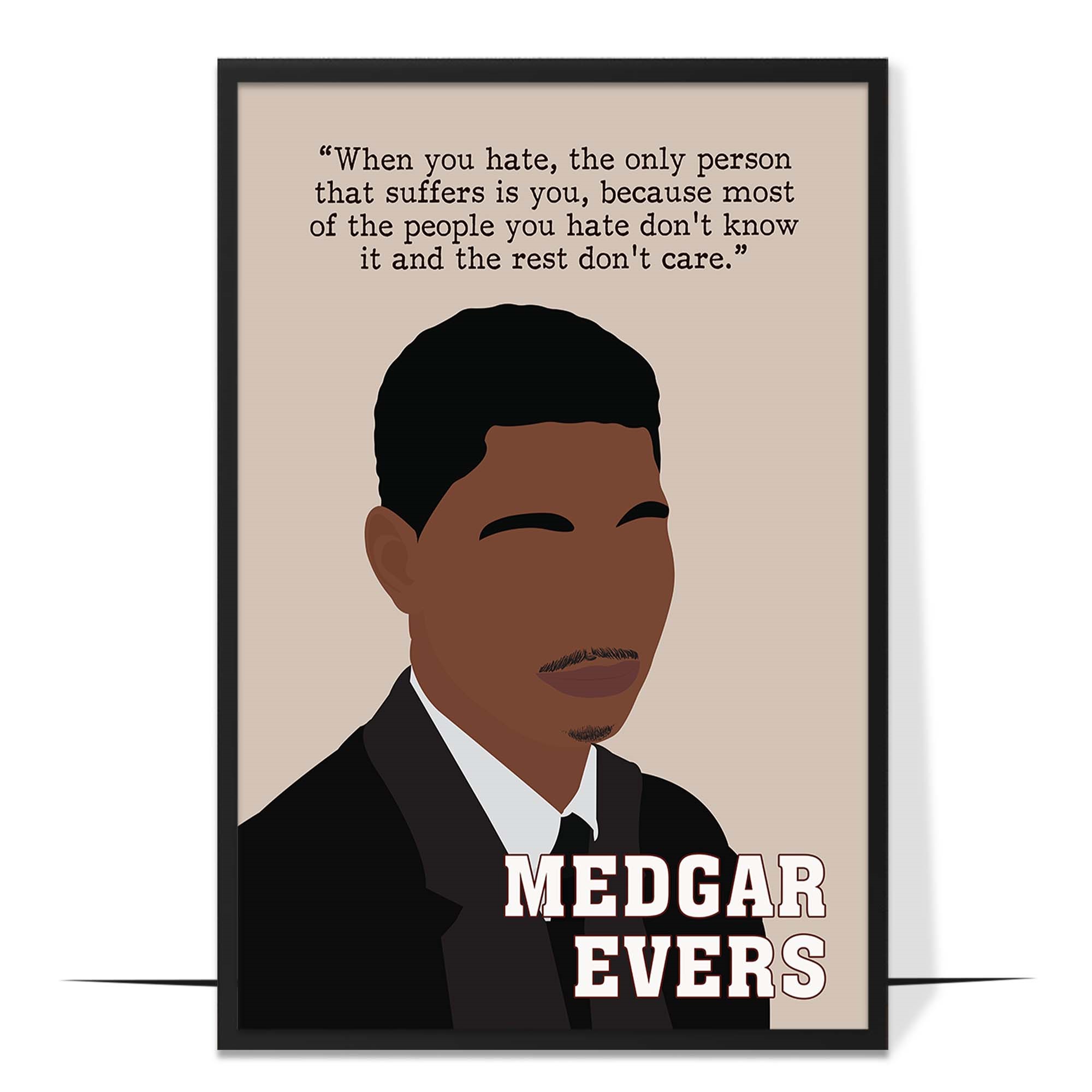Medgar Evers Hand-drawn Wall Art