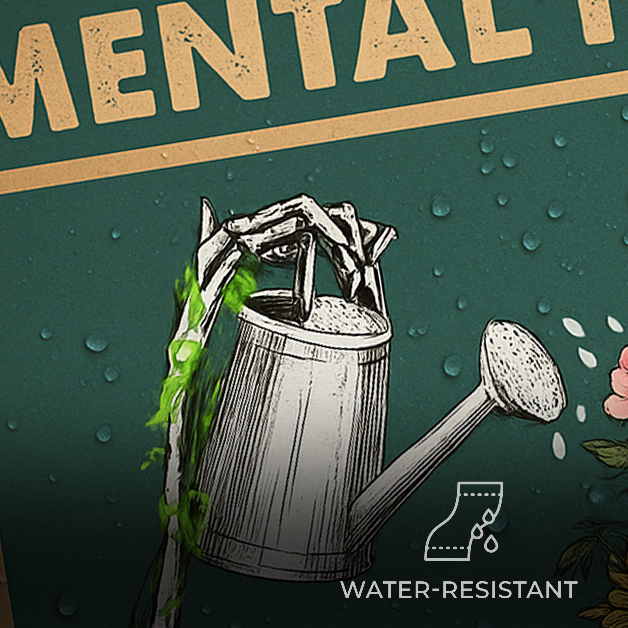 Mental Health Matters Aesthetic Unframed 16x24in Laminated Wall Art - Image 5