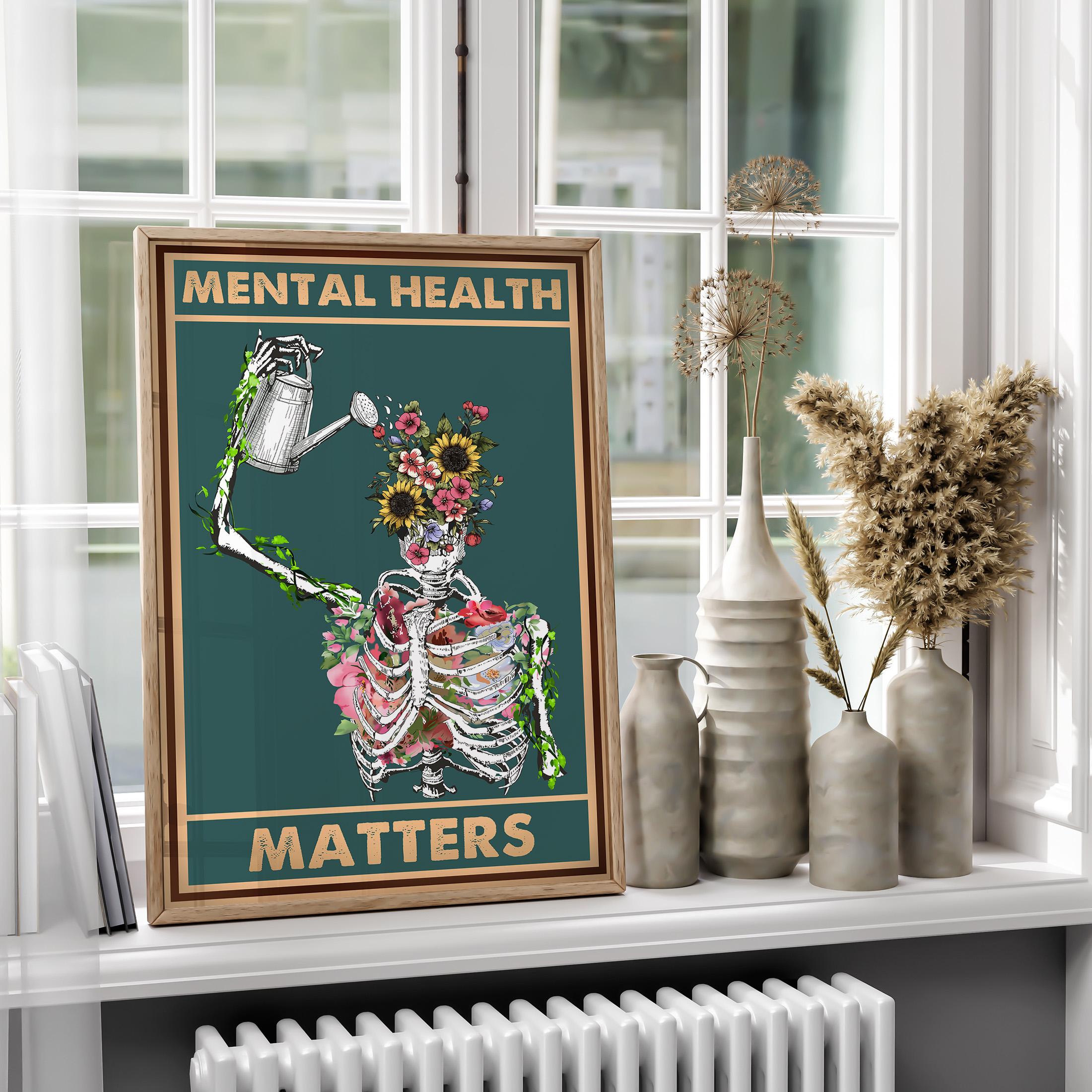 Mental Health Matters Aesthetic Unframed 16x24in Laminated Wall Art - Image 8