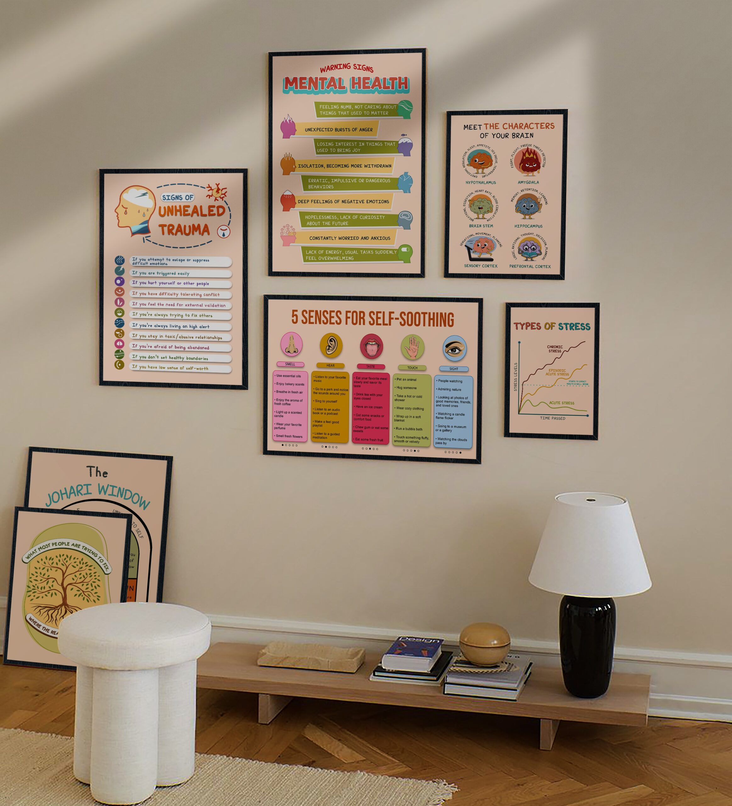 Mental Health Warning Signs Boho Printable - Image 6