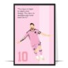Messi Soccer Superstar Hand-drawn Wall Art