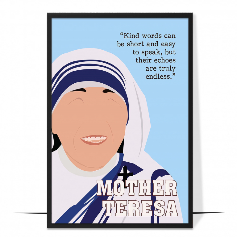 Mother Teresa Hand-drawn Wall Art
