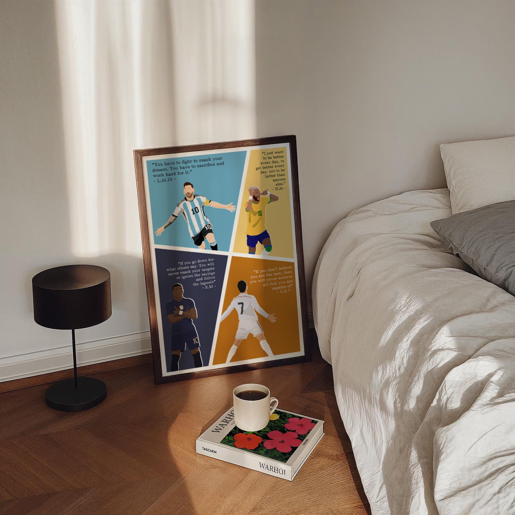 Soccer Superstars Motivational Quote Wall Art - Image 2