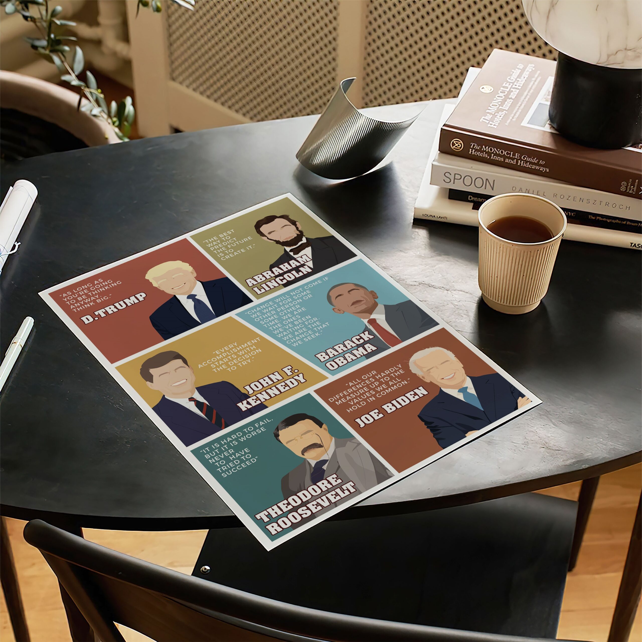 US Presidents Motivational Quote Wall Art - Image 2