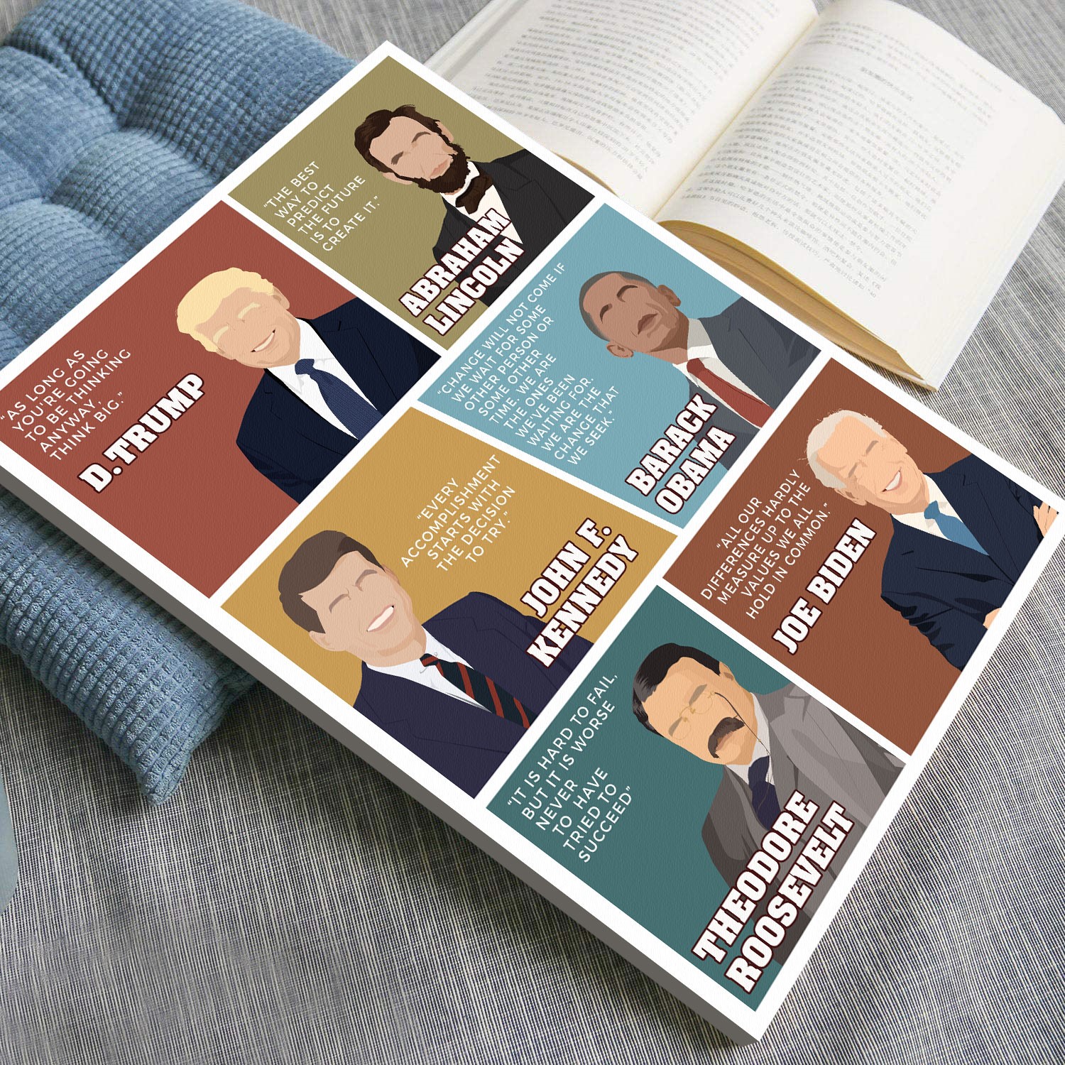 US Presidents Motivational Quote Wall Art - Image 3