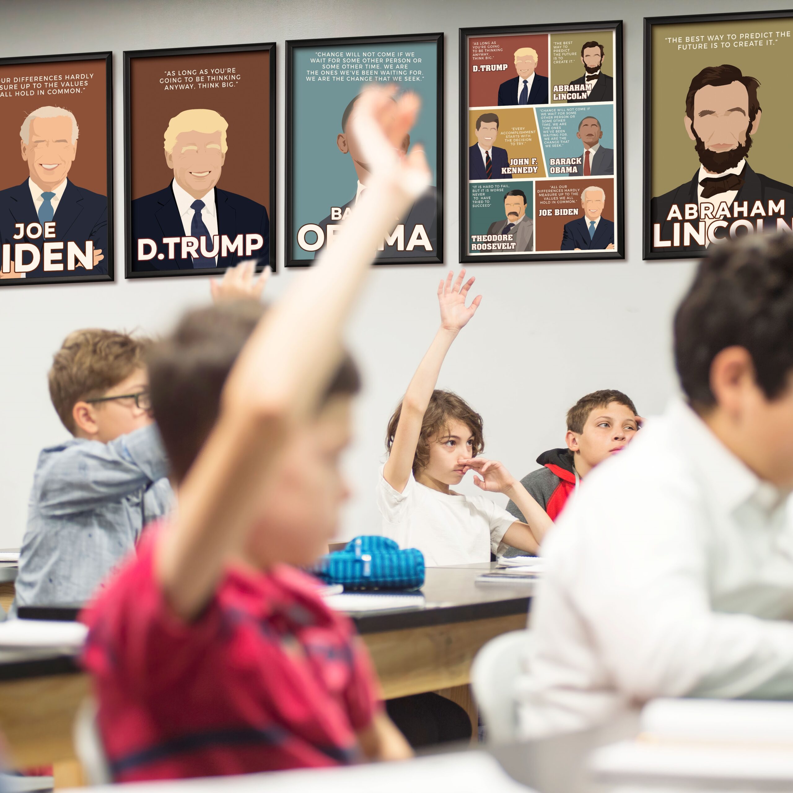 US Presidents Motivational Quote Wall Art - Image 6