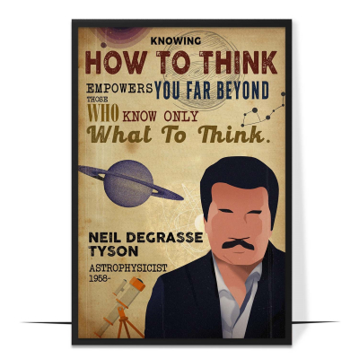 Neil Degrasse Tyson Hand-drawn Wall Art