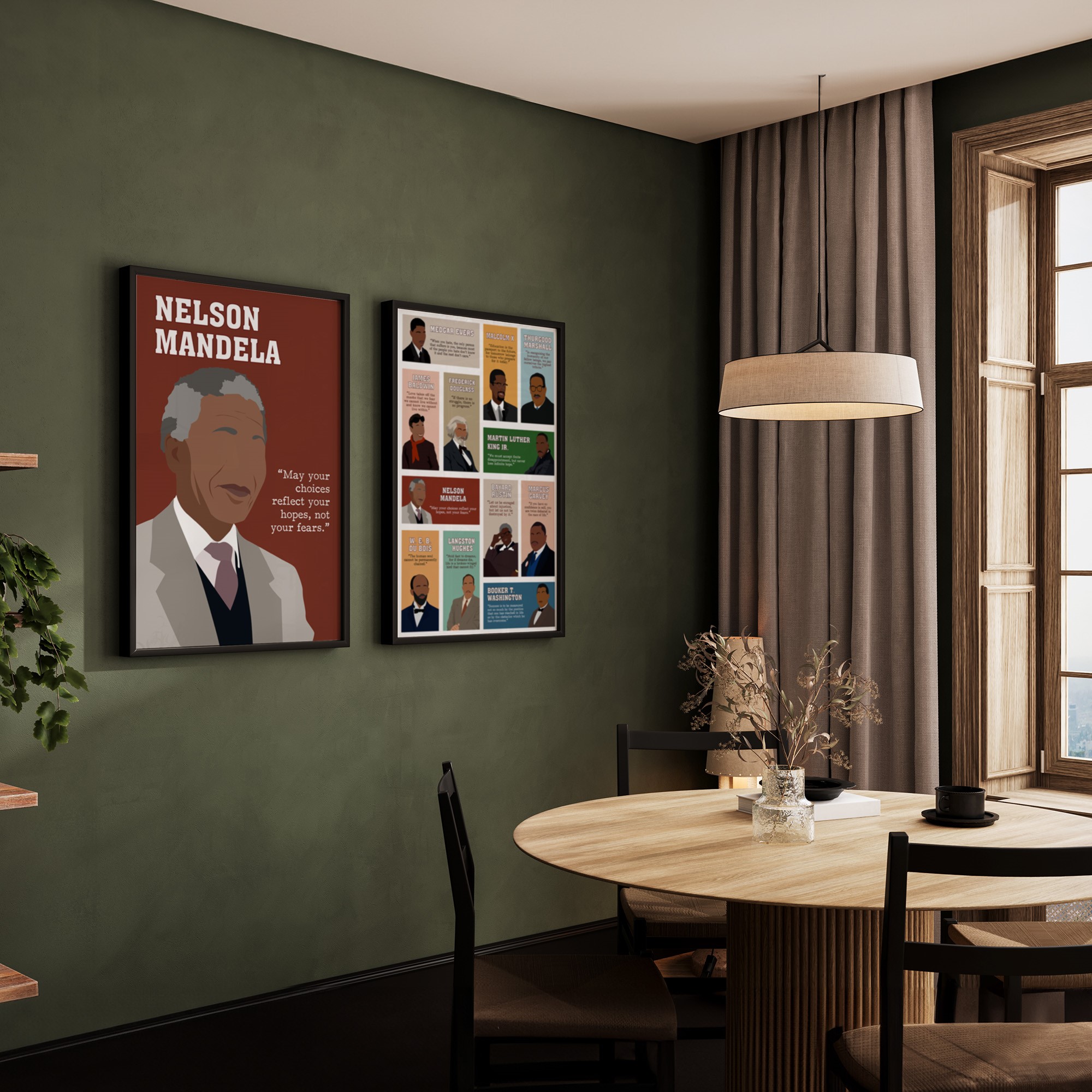 Nelson Mandela Black History Inspirational Quote Wall Art - Image 5