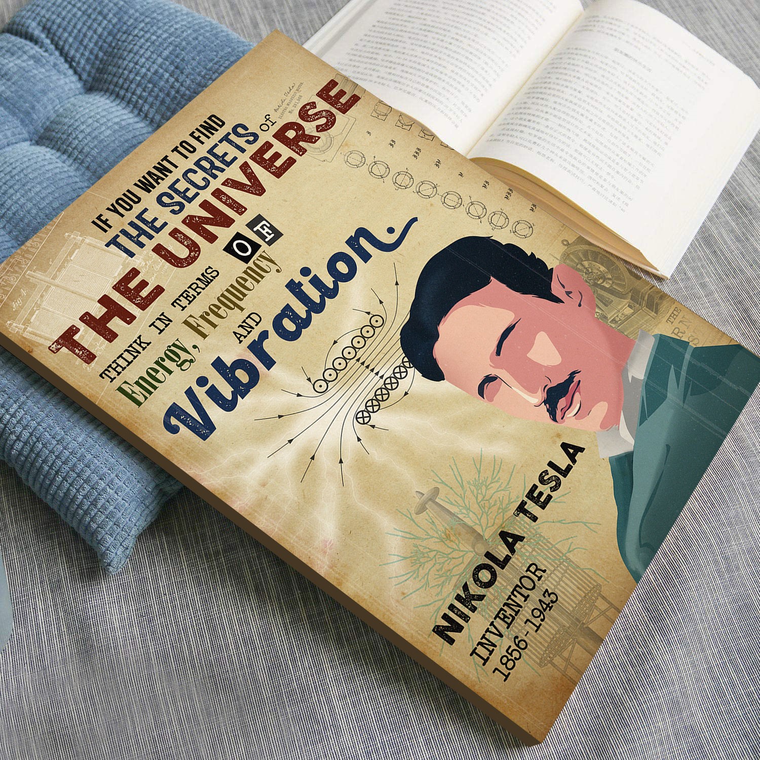 Nikola Tesla Inspirational Quote Wall Art - Image 4