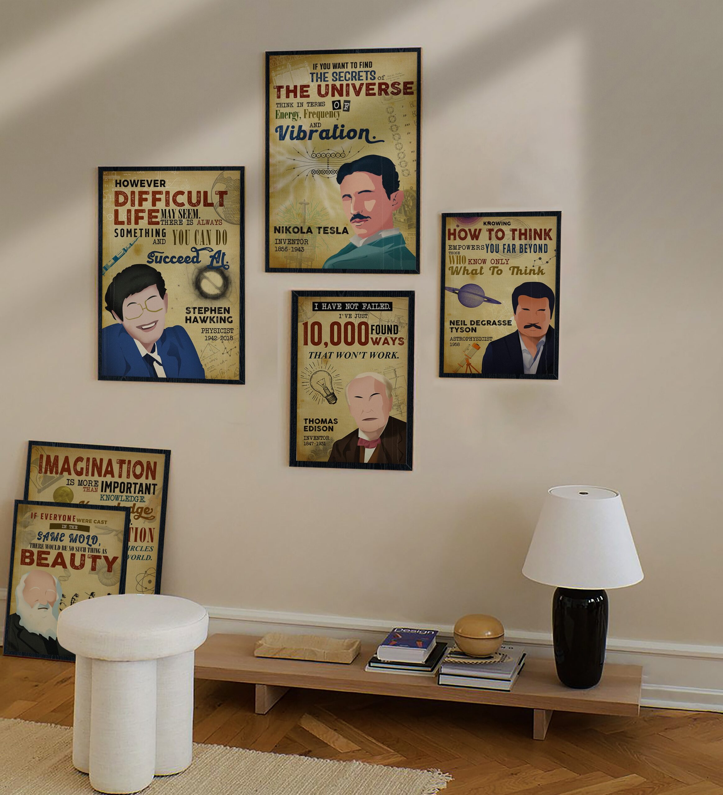 Nikola Tesla Inspirational Quote Wall Art - Image 6