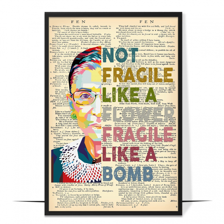 Not Fragile Like a Flower Wall Art