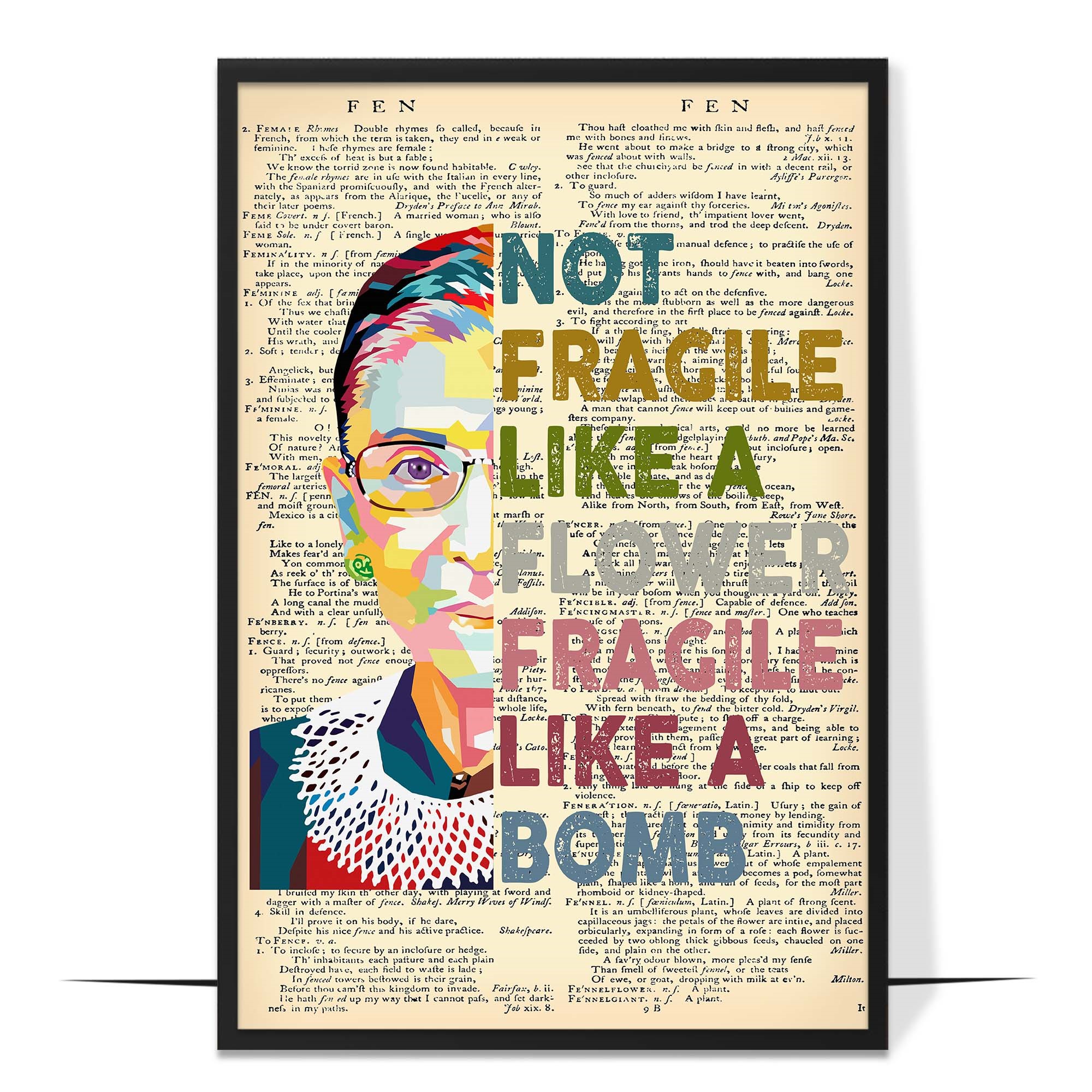 Not Fragile Like a Flower Wall Art