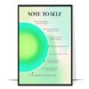 Note to Self Aura Wall Art