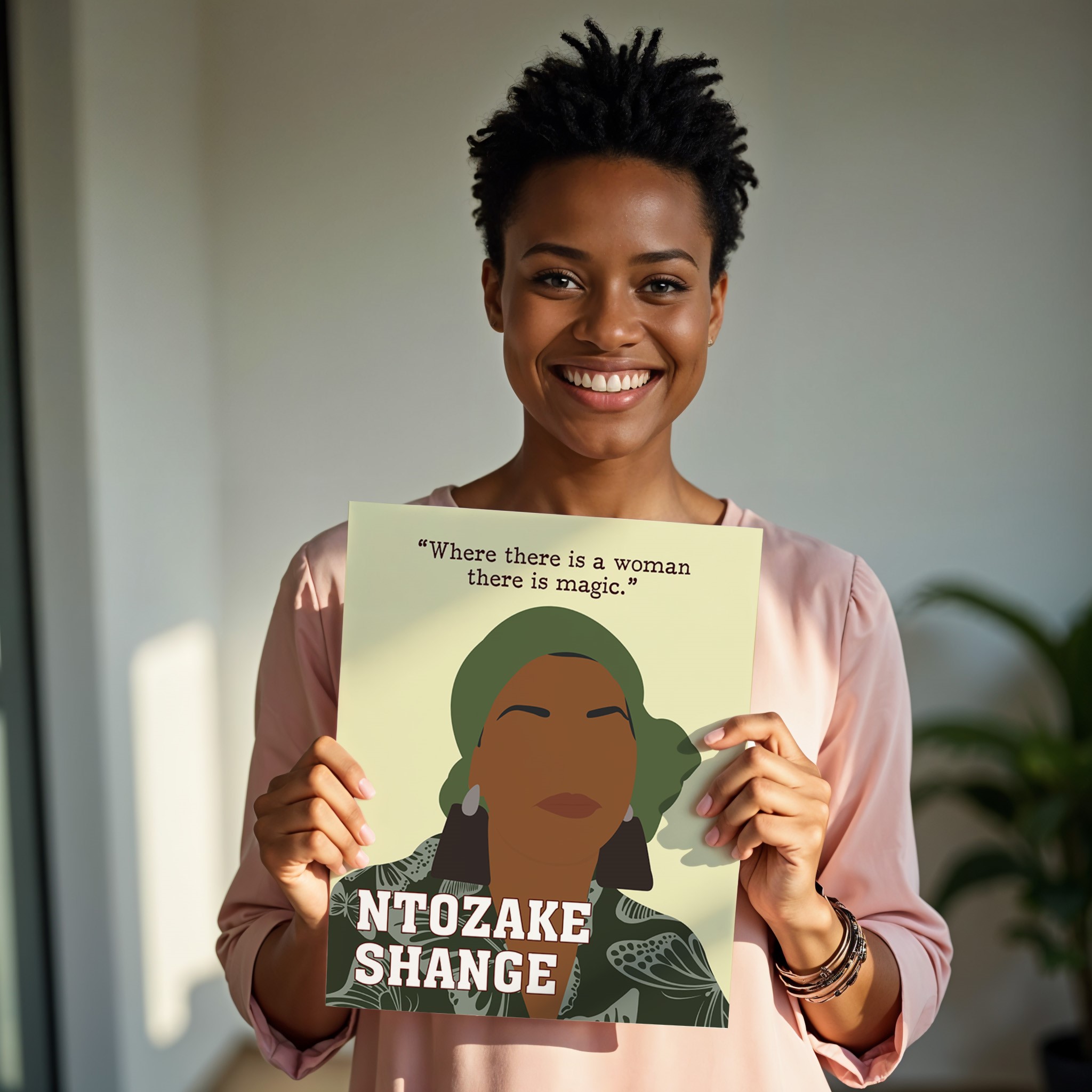 Ntozake Shange Inspirational Quote Wall Art - Image 2