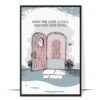 One Door Closes Abstract Wall Art