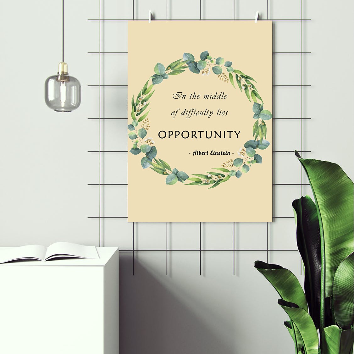 Opportunity Growth Mindset Inspirational Quote Wall Art - Image 2