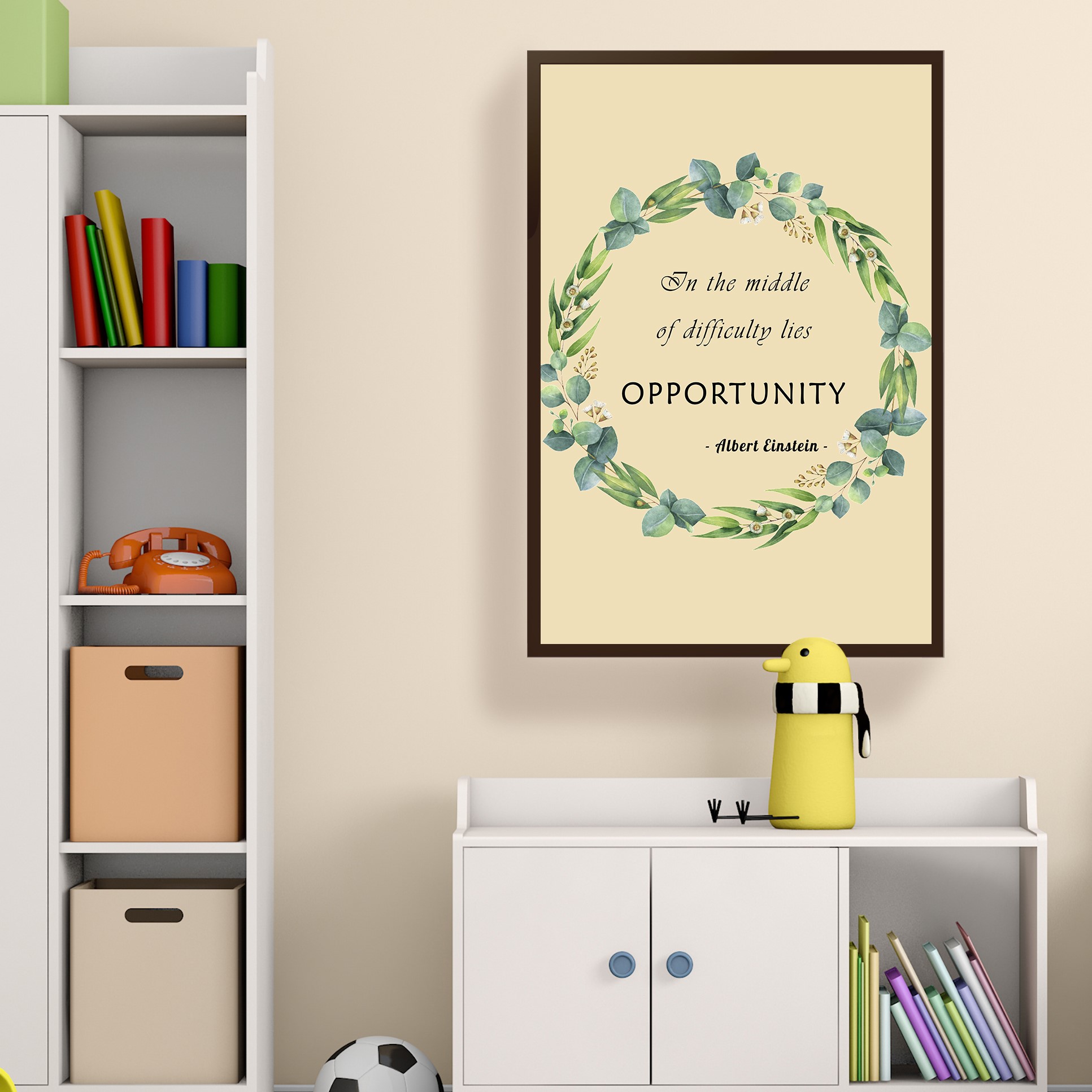 Opportunity Growth Mindset Inspirational Quote Wall Art - Image 3
