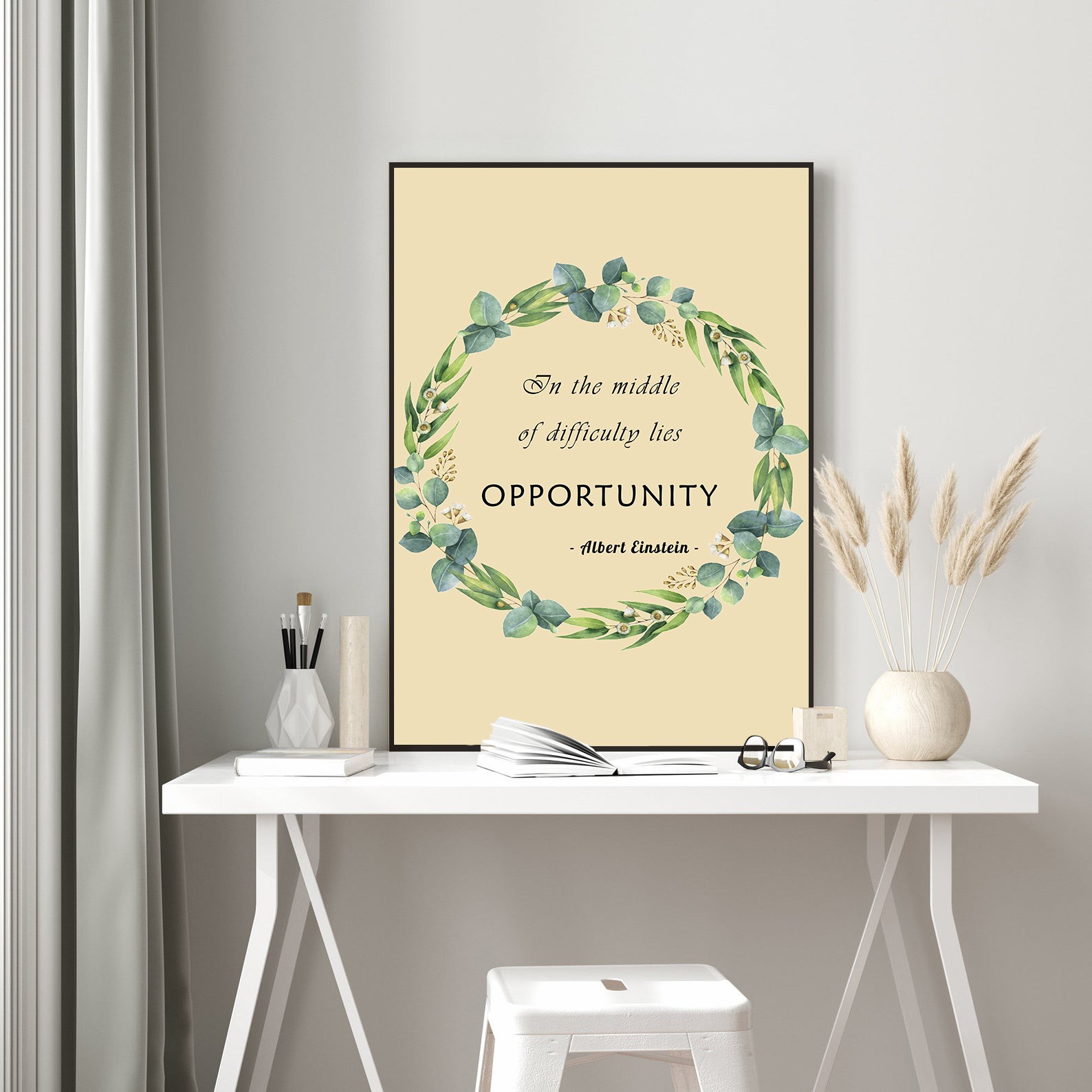 Opportunity Growth Mindset Inspirational Quote Wall Art - Image 5