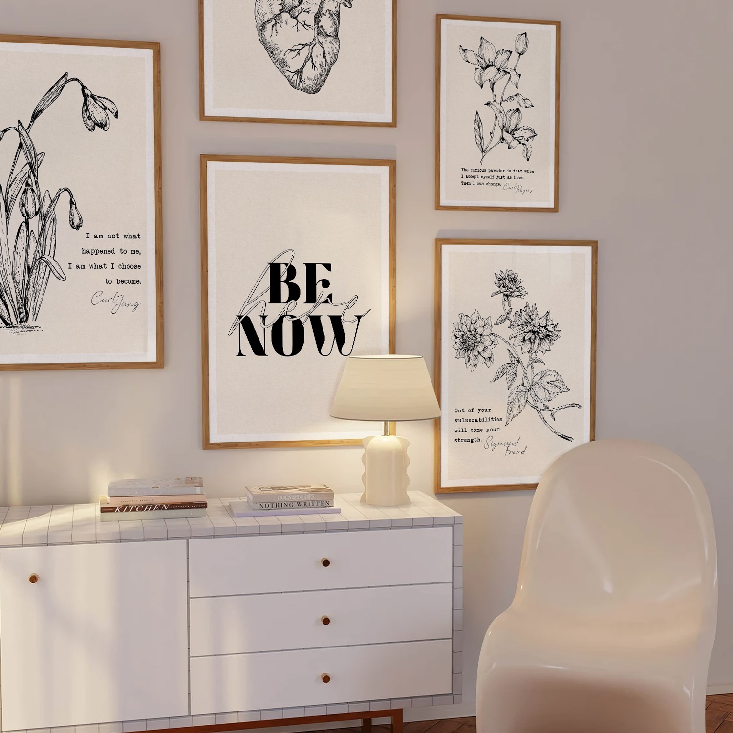 Out of Your Vulnerabilities Botanical Mental Health Wall Art - Image 6