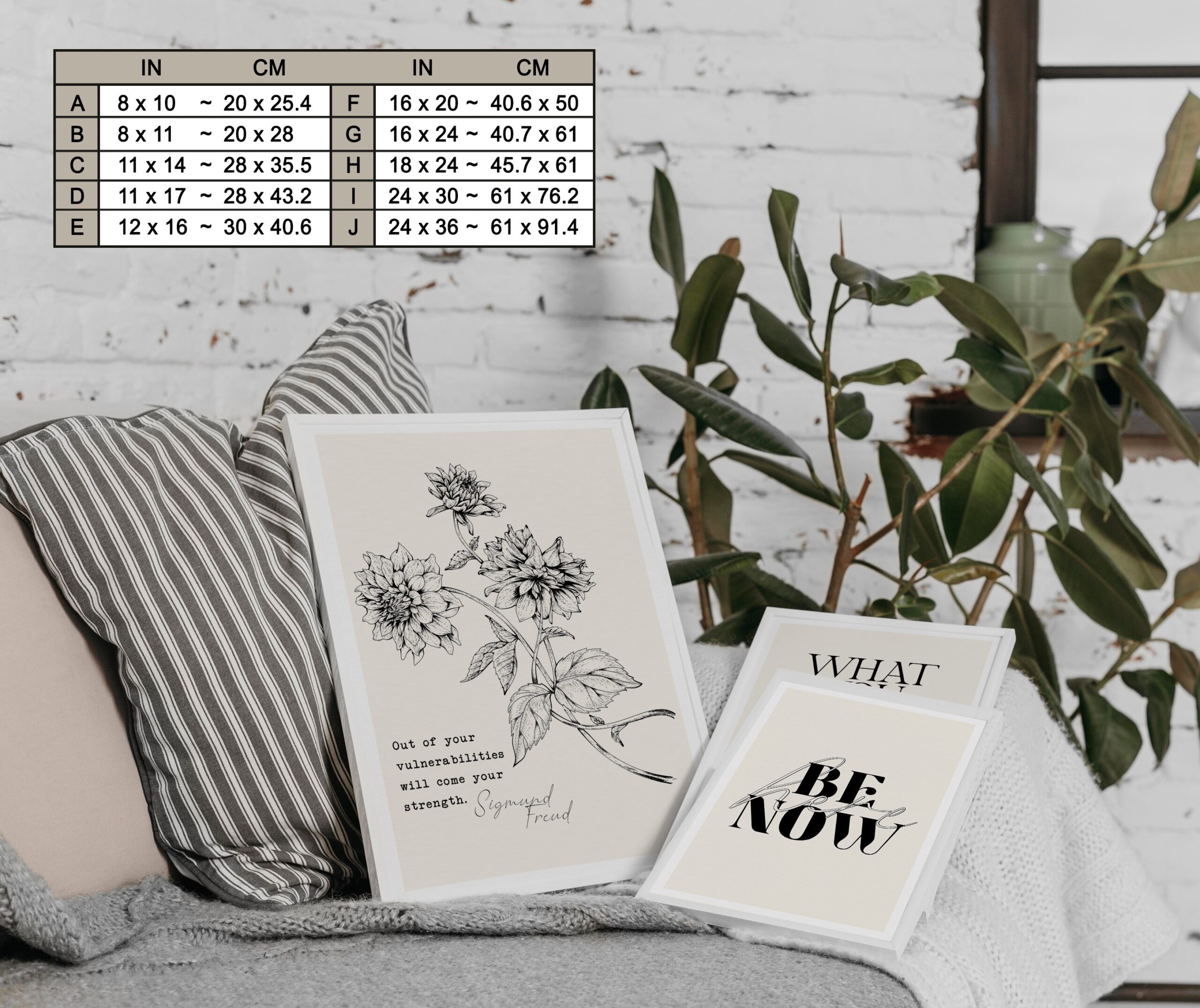 Out of Your Vulnerabilities Botanical Mental Health Wall Art - Image 7