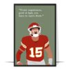 Patrick Mahomes Hand-drawn Wall Art