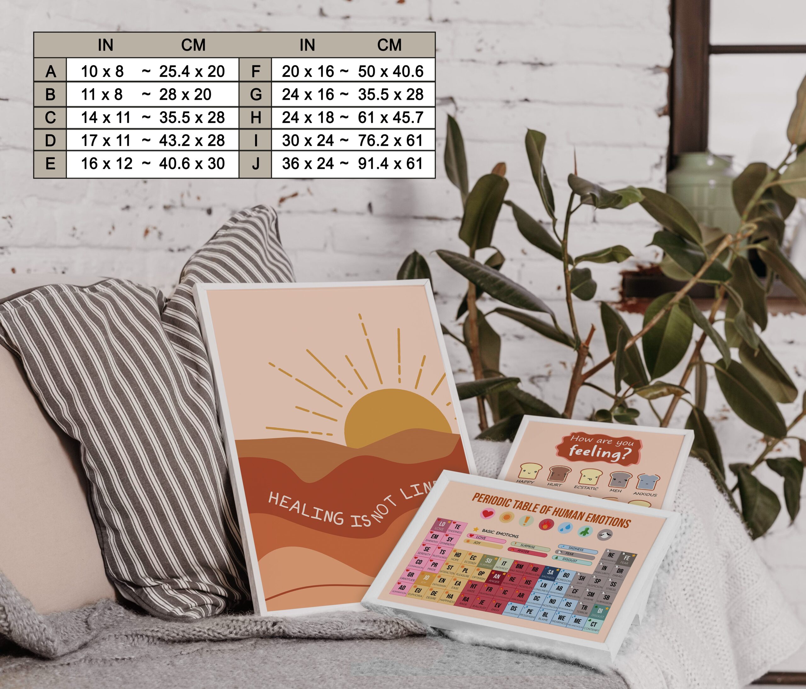 Periodic Table of Emotions Boho Mental Health Printable - Image 7