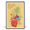 Plant Own Heart Colorful Wall Art