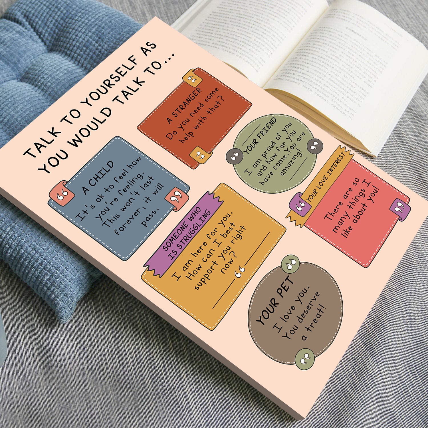 Positive Self Talk Boho Mental Health Printable - Image 4