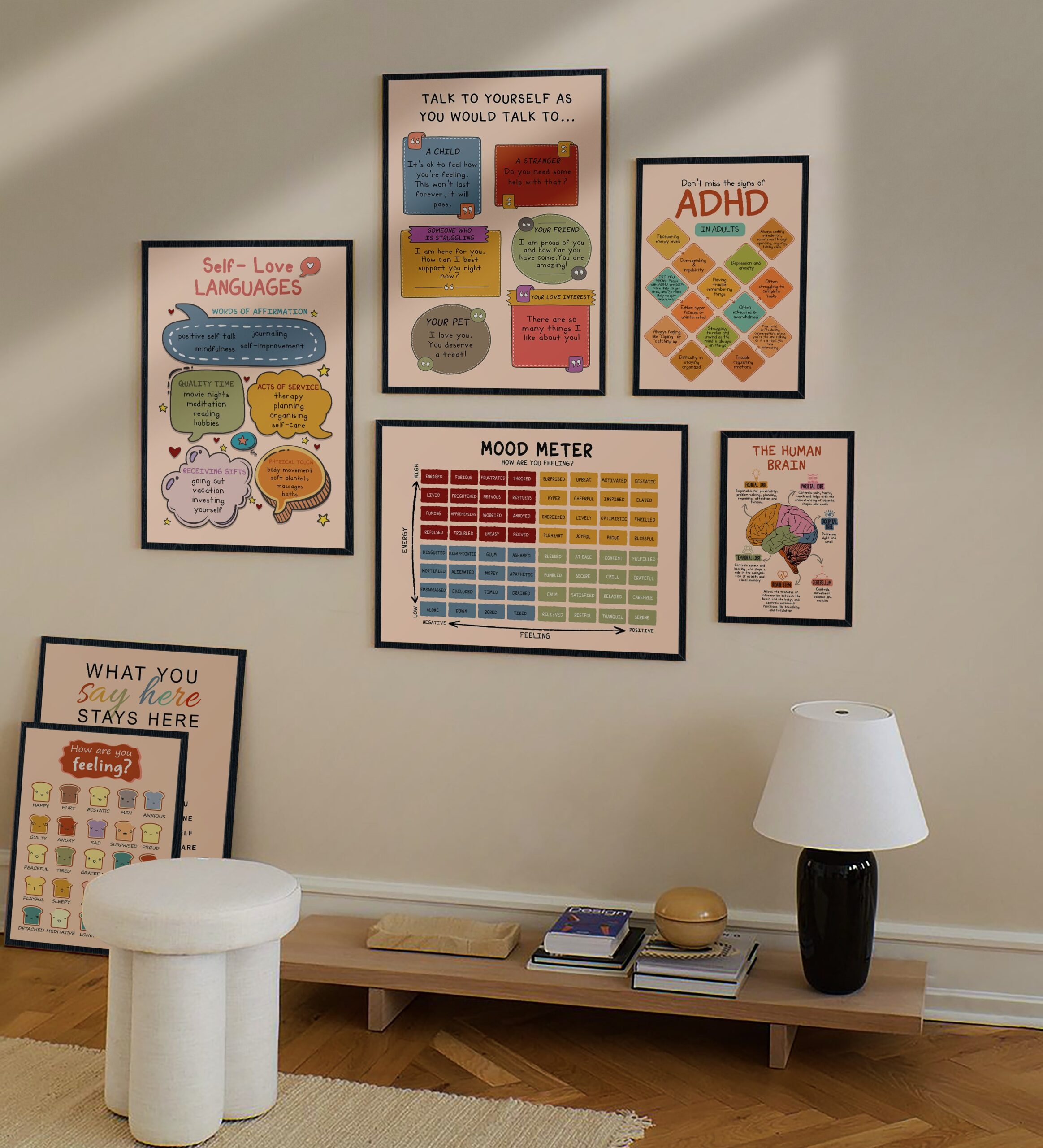 Positive Self Talk Boho Mental Health Printable - Image 6